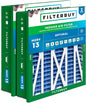 Filterbuy 20x20x5 Air Filter MERV 13 Optimal Smoke & Allergy Defense (2-Pack), Electrostatic Pleated HVAC AC Furnace Filters for Honeywell Return Grille FC40R1003 (Actual Size: 18.38 x 18.38 x 3.69)