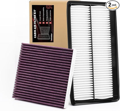 Engine & Upgrade Cabin Air Filter Kit Compatible with 2023-2025 Pilot 3.5L, 2022-2025 MDX 3.5L ONLY, 2025 Passport 3.5L, Replaces# 17220-61A-A00, 80292-TF0-G01, SA50144