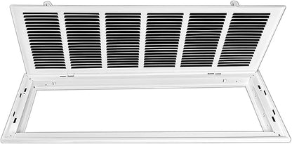 Venti Air 30" X 10" Steel Return Air Filter Grille - Removable Face/Door for 1 inch filters - HVAC Duct Cover Grill (2-3 Business Day Delivery) [Outer Dimension: 32.5"W X 12.5" H]