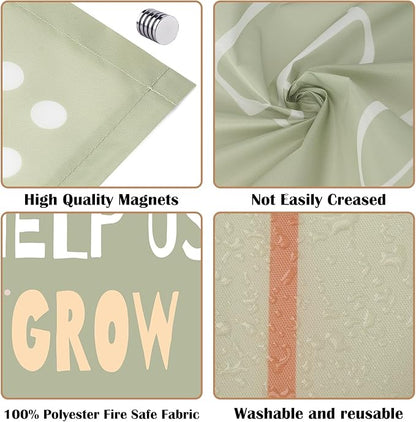 Fluorescent Light Covers - Classroom Covers for Ceiling Lights, 1 PCS 4 x 2 Feet Magnetic Light Filters, Classroom, Office Decor (Mistakes Help us Grow)