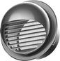4" in Heavy Duty Thickened 304 Stainless Steel Air Vent Cover Louvered Grille Cover Vent Hood Round Cap Ducting Ventilation Air Outlet with Fly Screen Mesh for House (4inch-100MM Round Cap Black)