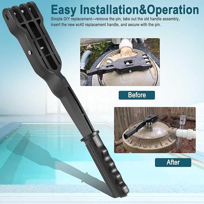 ECX1040 Replacement Bump Handle for Hayward Perflex D.E. Pool Filters | Fits EC40, EC40AC, EC50A, EC50AC, EC65, EC65A, EC75, EC75A | Durable Corrosion-Resistant Filter Handle Assembly