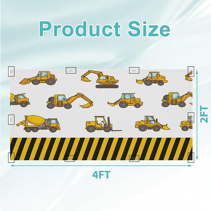 4 Pcs Fluorescent Light Covers for Ceiling Lights Construction Vehicle Excavators Bulldozers Forklifts Yellow Black Decorative Magnets Light Filters for Office Home Classroom Must Haves 4’ x 2’