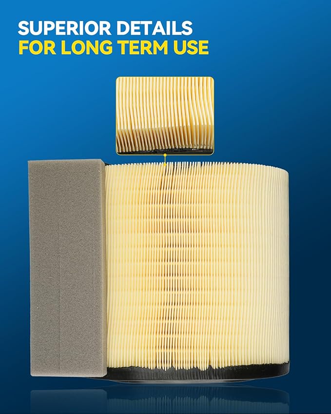 PHILTOP Engine Air Filter, Fit For Ford F250 F350 F450 F550 Super Duty 2017-2019 6.7L V8 Powerstroke Diesel, Replaces FA1927, HC3Z9601A, HC349601AF, PA8219, CA12182