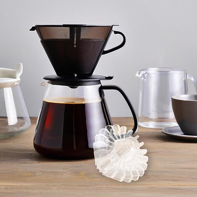 Portable Coffee Filter Paper Holder for Precise Filtration Lightweight Coffee Maker Accessory for Home Office Travel and Washable