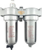 1/2" NPT MID FLOW 2 Stages Coalescing Filter Desiccant Dryer System For Compressed Air Lines, Poly Bowls, Great For Paint Spray And Plasma Cutter