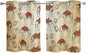2 Panel Kitchen Cafe Curtains, Desert Sand Camel Sunlight Filtering Nature Air Through, Home Decor Window Covering Tier Curtains for Living Room 55W x 39L inch Summer Tropical Animals Vintage Beige