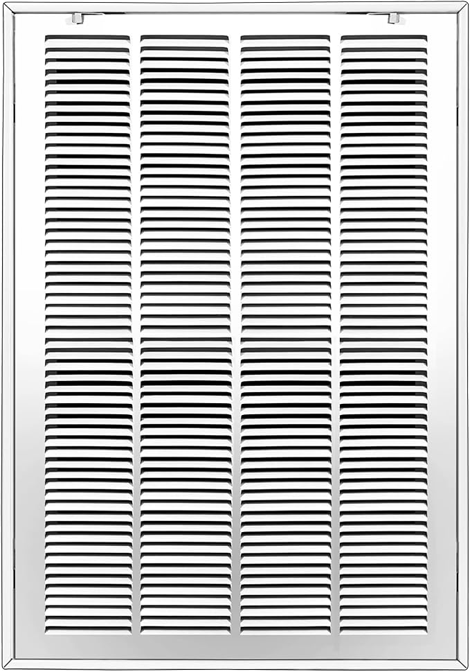 Fancat Return Air Filter Grille for 16x25 Ducts, Steel Air Vent Cover with Removable Door for 1" Filters | Fits Sidewall & Ceiling | Outer Size: 18 5/8" W x 27 5/8" H