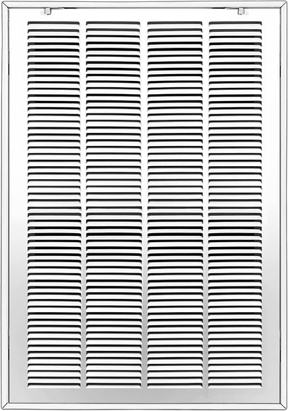 Fancat Return Air Filter Grille for 16x25 Ducts, Steel Air Vent Cover with Removable Door for 1" Filters | Fits Sidewall & Ceiling | Outer Size: 18 5/8" W x 27 5/8" H