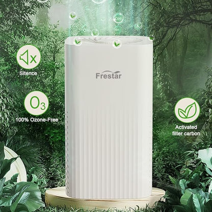 Small Air Purifier and Diffuser 2 in 1 for Office Bedroom Home, Desktop Air Purifier with HEPA Filter for Odor, Dust, Pets, Super Quiet Powered by USB No Adapter (2 in 1 White)
