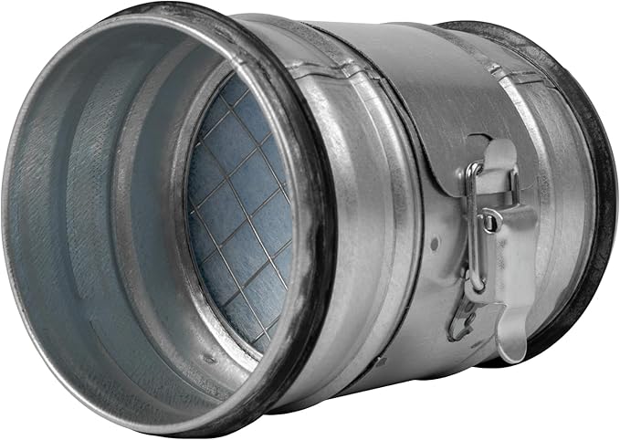 4" Inch Inline Round Duct Filter - G4 Class Filter with Mesh Screen - Dust Collection and Air Purification - Rigid or Flexible Vent Hose Filter