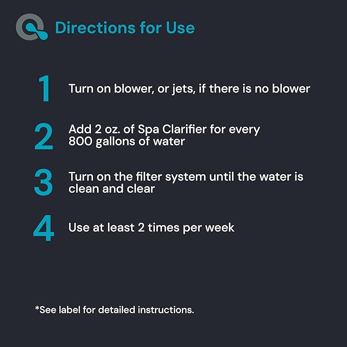MAV AquaDoc Spa Clarifier & Hot Tub Clarifier for Fast Acting Cloudy Water Treatment, The Spa Clarifier Hot Tub Owners Love, Use Our Hot Tub Water Clarifier to Keep Your Spa Clear & Balanced - 32oz