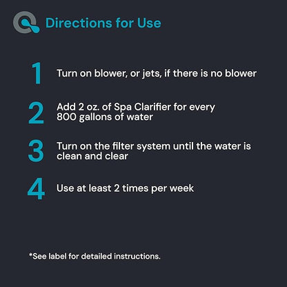 MAV AquaDoc Spa Clarifier & Hot Tub Clarifier for Fast Acting Cloudy Water Treatment - The Spa Clarifier Hot Tub Owners Love - 128 oz