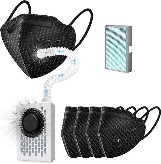 Electric Maskes with Fan,Fresh Air System,Breathe easily