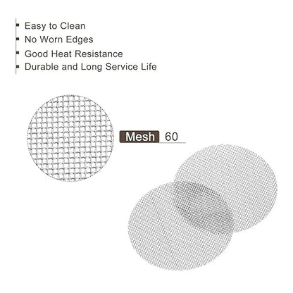 MECCANIXITY Pipe Screen Stainless Steel Screens, 1 Inch (25.4mm) Diameter for Pipe Filter, Pack of 80