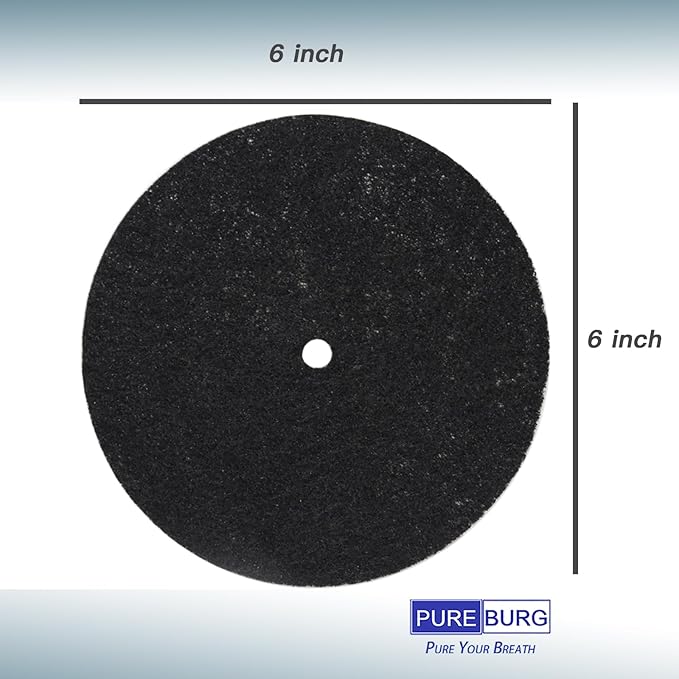 PUREBURG FC-50 Odor Absorbing Carbon Refills Pack Compatible with Vitamix FoodCycler FC50, Collecton Lid Filter Carbon filters 3+3