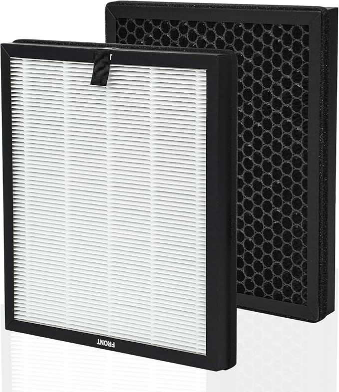 AP303 AP304 Replacement Filters 2 Pack, Compatible with DAYETTE AP303/AP304 Air Purifier, and Compatible with FRESHDEW AP303/AP304 Air Purifier, including H14 HEPA Layer and Activated Carbon Layer