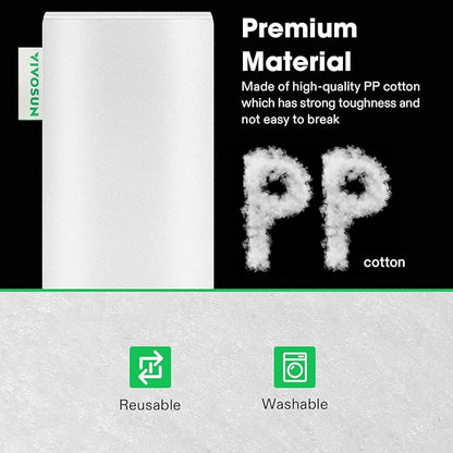 VIVOSUN 6 Inch Prefilter for 6" Carbon Filter, White, 13.78" Long
