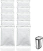 10-Pack (1.2 Pounds) Activated Charcoal Odor Absorber Filter Refills Compatible with iTouchless Trash Cans, Charcoal Odor Absorbing Bags, Each 4-Pack Fits 8-Gallon or Larger Trash Can
