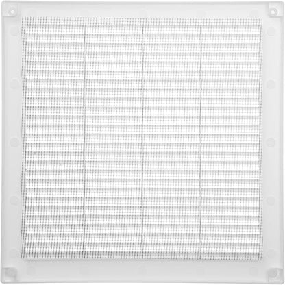 Vent Systems 10" x 10" Inch (Opening Dimensions) - Pack of 2 - Plastic White Soffit Vent Cover - Flat Square Air Vent Grille - Air Vent Deflector - HVAC 12" x 12" Inch (Overall Dimensions)