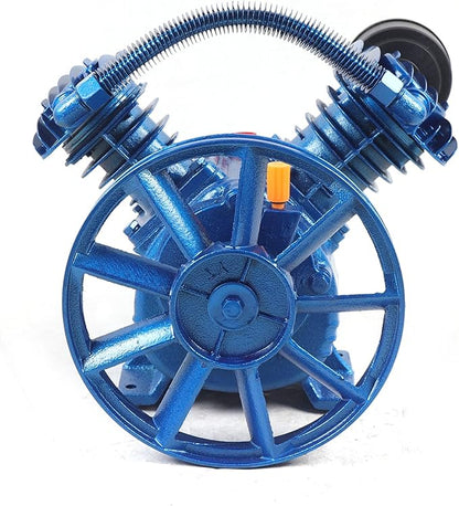 Air Compressor Pump Head 3Hp 175PSI 2-Cylinder Air Compressor Pump Pneumatic Air Compressor Motor Air Pump Head For Mining Construction Scientific Research Factory 2200W 13.78 * 9.84 * 12.6In