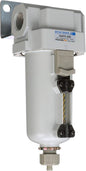 PneumaticPlus SAFD400-N04B-MEP Compressed Air Coalescing Filter, 0.01 Micron 1/2" NPT - Metal Bowl, Manual Drain, Bracket