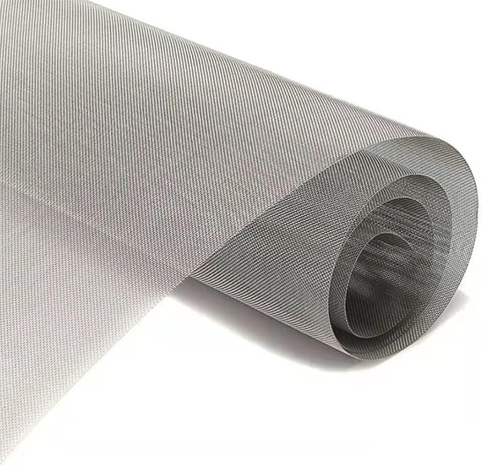 Stainless Steel Woven Wire Mesh, 304 Metal Mesh Sheet, 16 Mesh, Anti-Rust & Tear-Resistant, Vent, Filter, Garden Rodent Guard, Insect Screen, Easy to Cut (Silver 1.2x5m)