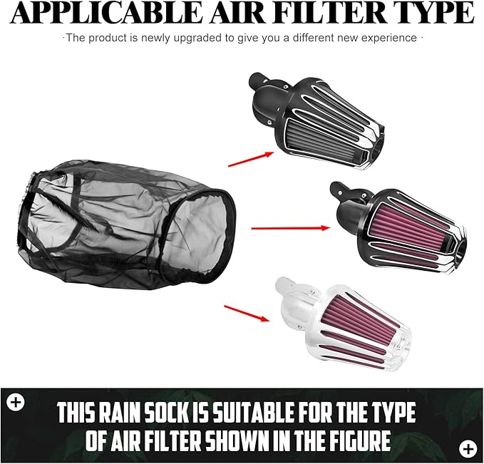 Air Cleaner Rain Socker Filter Waterproof Protective Cover Fit For Harley Dyna Sportster Softail Touring Models