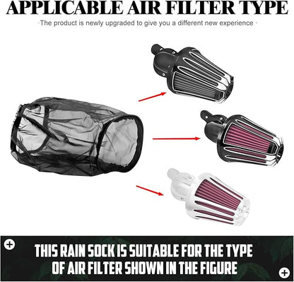 Air Cleaner Rain Socker Filter Waterproof Protective Cover Fit For Harley Dyna Sportster Softail Touring Models