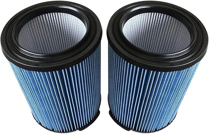 2 Pack Replacement Cartridge Filter Compatible with Craftsman CMXZVBE38751 Fine Dust Wet/Dry Vac Filter Fit for 5 to 20 Gallon shop vacuums (9-38751)