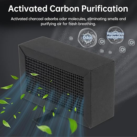 2Pcs 3D Printer Activated Carbon Air Filter Cartridge Fit for Bambu Lab X1C/P1P/P1S/X1/X1E, Air Purifier Filter Replacement Easy to Install 3D Printer Accessories