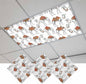 3 Pack Fluorescent Light Cover, Sand Camel Light Covers for Ceiling Lights, Vintage Farmhouse Desert Animals Camel Magnetic Lights Filters Ceiling Shade for Classroom/Office - 4 x 2 Feet