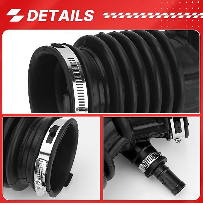 16576-JA000 Air Cleaner Intake Hose Tube with Clamps 2007 2008 2009 2010 2011 2023 2013 for Altima 2.5L 4 Cylinder Engine