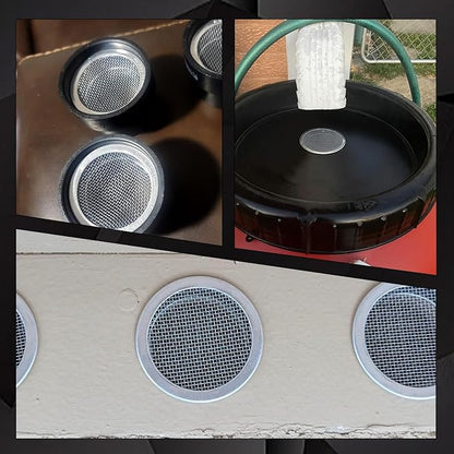 2-Inch Round Open Screen Vent, Mill Finish, 12 Pack
