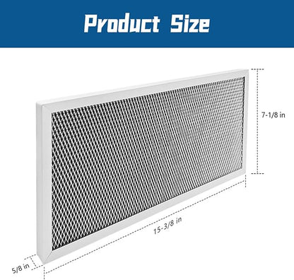 SV02300 Air Exchanger Filter Compatible with Broan Models, 15-3/8 x 7-1/8 x 5/8 Inches, 2 Pcs
