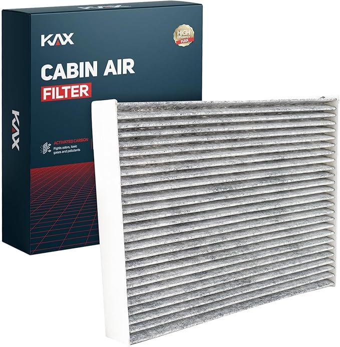 KAX Cabin Air Filter with Activated Carbon, CF11174 Replacement for Ford Fusion, Lincoln MKZ 2010 2011 2012, Mercury Milan 2010 2011, Passenger Compartment Air Filter, Filter Up Dust Pollen