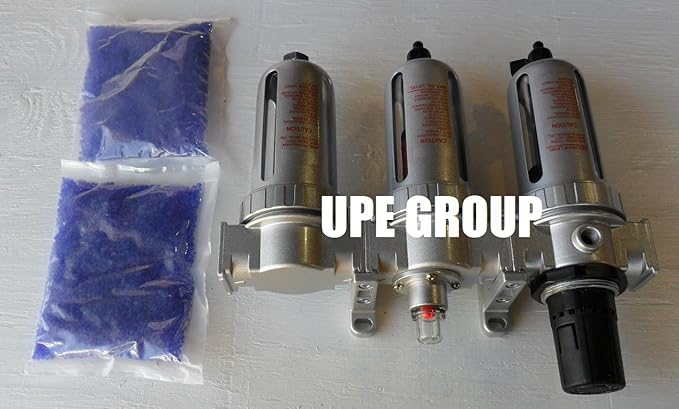 3/8" COMPRESSED AIR PARTICULATE FILTER WATER TRAP/PRESSURE REGULATOR/DESICCANT AIR DRYER/COALESCING FILTER FOR COMPRESSED AIR SYSTEMS GREAT FOR PLASMA CUTTER