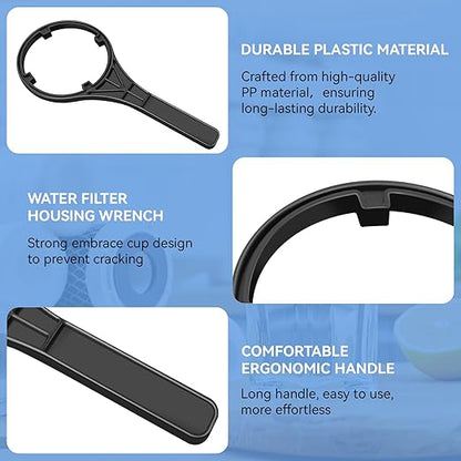 150295 SW-2 Water Filter Housing Wrench - 4.9 inch ID, Big Blue Filter Wrench Fits for Pentair Pentek/Everpure 4 3/4″ Standard Housings, American Plumber #152037/ww34, 10"x2.5" and 20"x2.5" Housings
