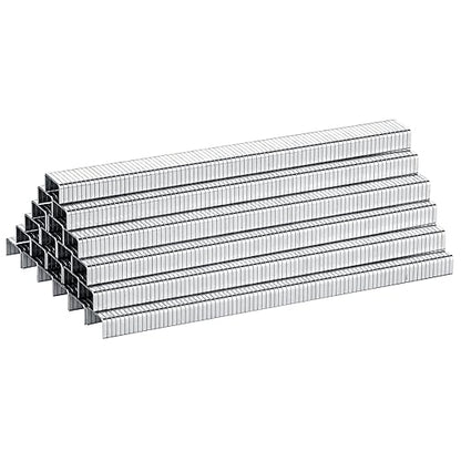 meite T-50 Staples, 1/4 Inch Heavy Duty Staples for Staple Gun, Galvanized 20 Gauge 3/8 Inch Crown Staple for Upholstery, Construction, Furniture (1 Case)