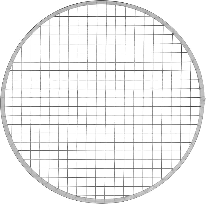 Repa Market Ø12 Inch Duct Cover – Galvanized Steel Round Duct Cap with Mesh Screen – HVAC Exhaust or Intake Vent – Exterior Pipe Air Outlet – Spiral Ventilation Ducting Metal End Plug