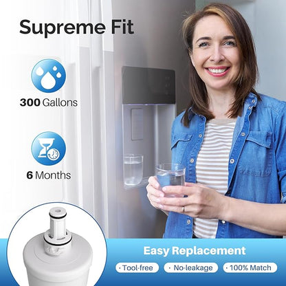 ICEPURE DA29-00003G Refrigerator Water Filter Replacement for Samsung DA29-00003G, DA29-00003B, RSG257AARS, RFG237AARS, Aqua-Pure Plus, HAFCU1, RFG297AARS, RS22HDHPNSR, WSS-1, RWF1100A, 4PACK