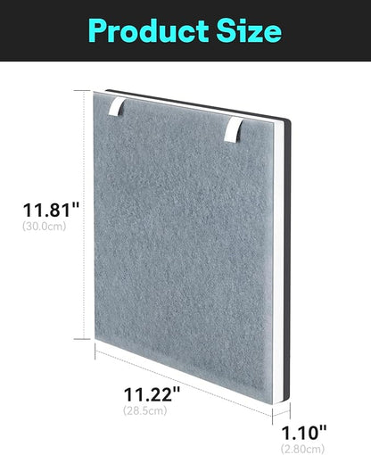 Leemone Vital 100 Replacement Filter Compatible with LEVOIT Vital100 Air Purifier and VAVA VA-EE004 Air Purifier, True HEPA High-Efficiency Activated Carbon, Vital 100-RF, 2 Pack