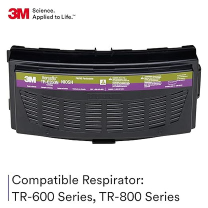 3M Versaflo Formaldehyde/HEPA Cartridge TR-6350N, NIOSH Approved, for TR-600/800 PAPR Series, Case of 5