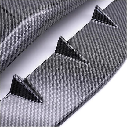 Universal Car Hood Scoop Air Flow Intake Decorative Turbo Bonnet Vent Cover Compatible With Audi And BMW Compatible With VW And Civic(Carbon)