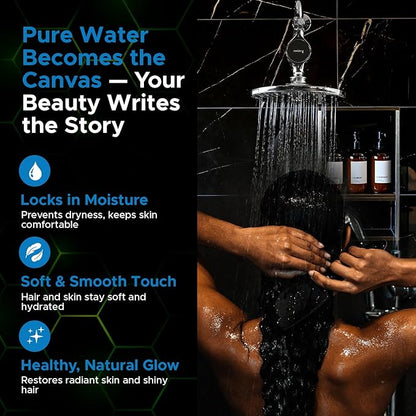 Aquamonster ACF Shower Filter | NSF Certified Chlorine Removal | 21,000 Gallon Long Life | Skin & Hair Moisture Care | Easy Install | Korean Technology | by Coolang