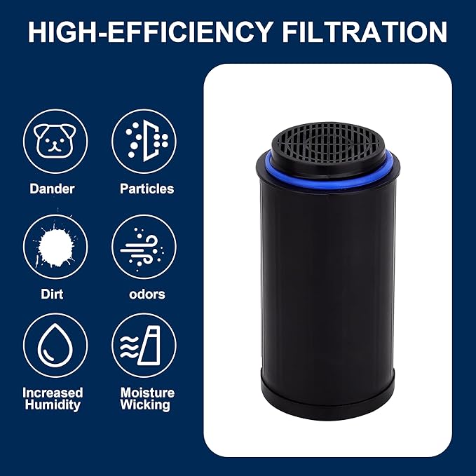 FC-50 Replacement Filters Compatible with Vitamix Foodcycler FC-50, FC-30 Models, Activated Carbon Odor Absorbing Filter, Compost Bin Odor Eliminator for Kitchen (4 Packs)