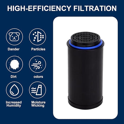 FC-50 Replacement Filters Compatible with Vitamix Foodcycler FC-50, FC-30 Models, Activated Carbon Odor Absorbing Filter, Compost Bin Odor Eliminator for Kitchen (4 Packs)