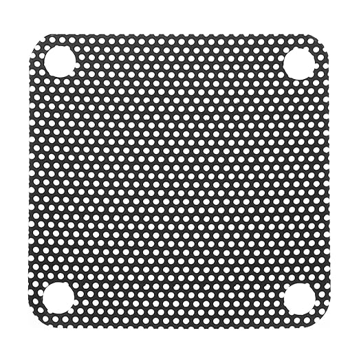 MECCANIXITY 20PCS PC Dust Filter, 40mmx40mm PVC Computer Case Cooler Dustproof Mesh Cover Fan Grills for Computer Chassis Speaker, Black