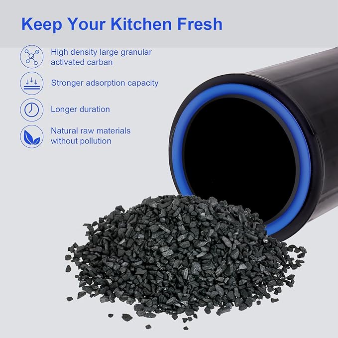 FC-50 Replacement Filters Compatible with Vitamix FoodCycler Composter FC-50 and FC-30 Models - with Activated carbon filters (4 Count)