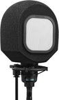 Soundbox Vocal Recording Isolation Booth | Portable Microphone Shield, Pop Filter for Studio-Quality Sound for Singing, Podcasting, Acoustic High-Density Foam Ball, Mic Soundproof Box (Metal)